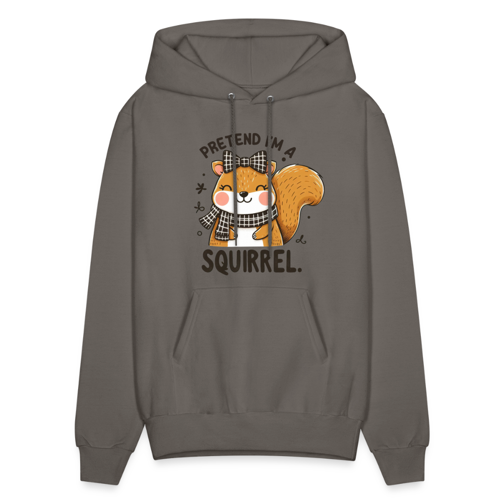 Pretend I'm a Squirrel Hoodie - asphalt gray