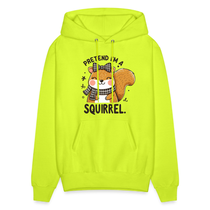 Pretend I'm a Squirrel Hoodie - safety green