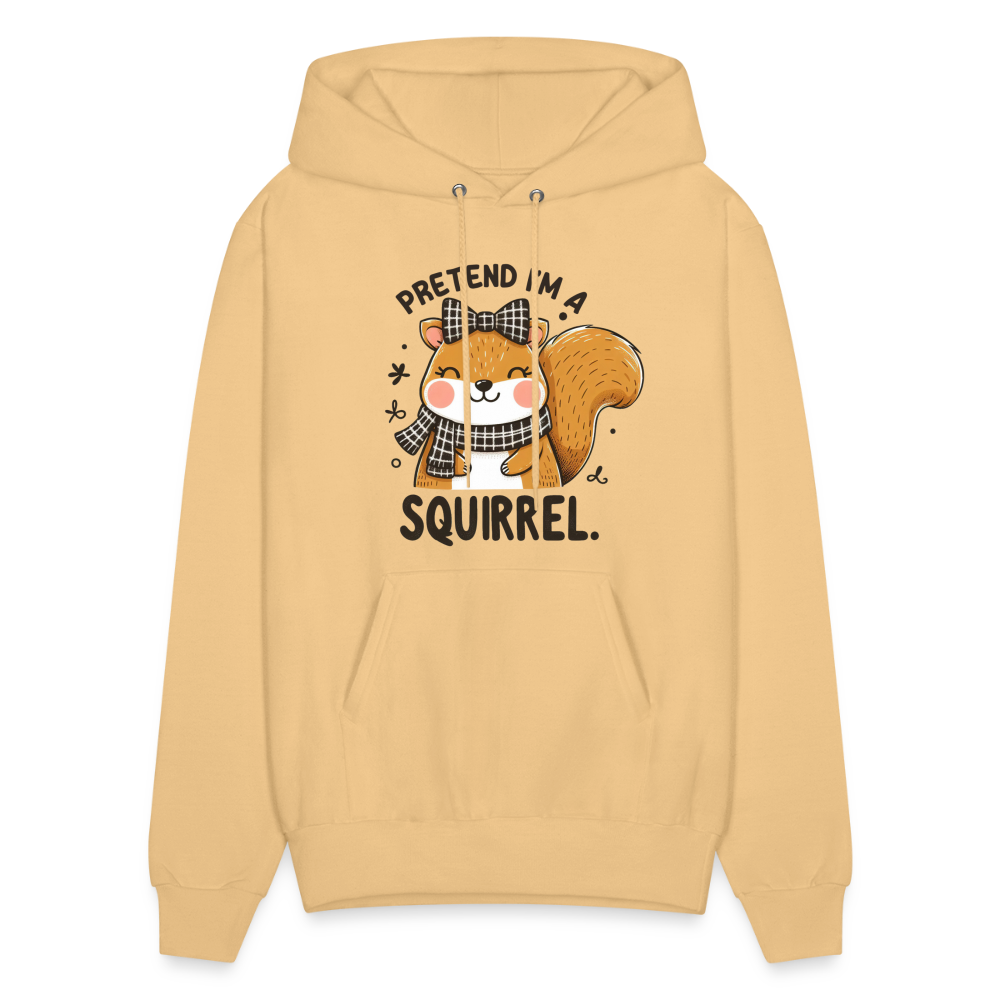 Pretend I'm a Squirrel Hoodie - light yellow