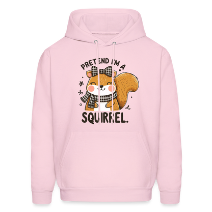 Pretend I'm a Squirrel Hoodie - pale pink