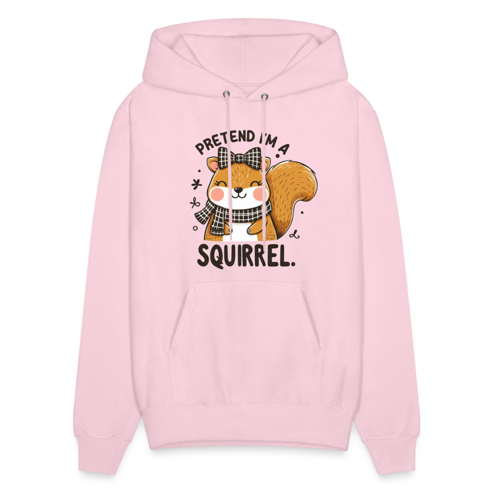 Pretend I'm a Squirrel Hoodie - pale pink