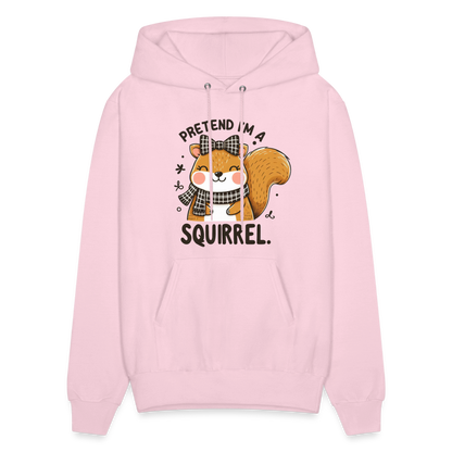 Pretend I'm a Squirrel Hoodie - pale pink