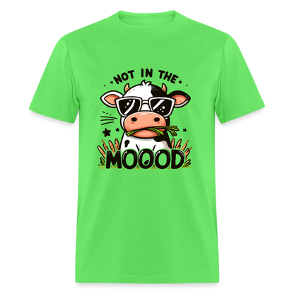 Not In The Mood T-Shirt (Funny Cute Cow Design) - kiwi