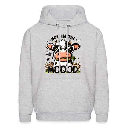 Not In The Mood Hoodie (Funny Cute Cow Design) - ash 