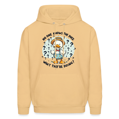 No One Knows The Duck What They're Doing Hoodie - light yellow