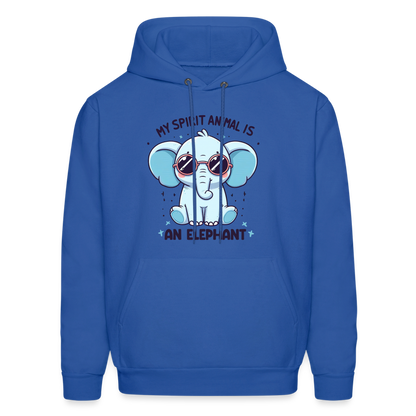 My Spirit Animal is an Elephant Hoodie - royal blue