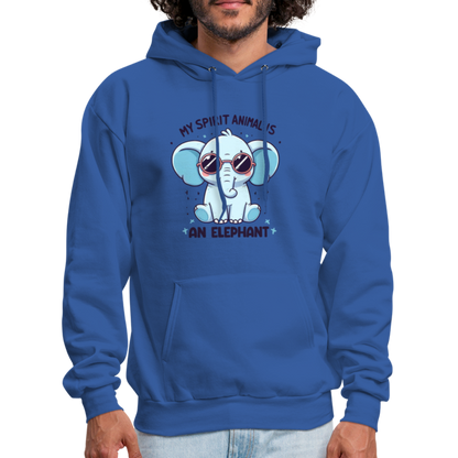 My Spirit Animal is an Elephant Hoodie - royal blue