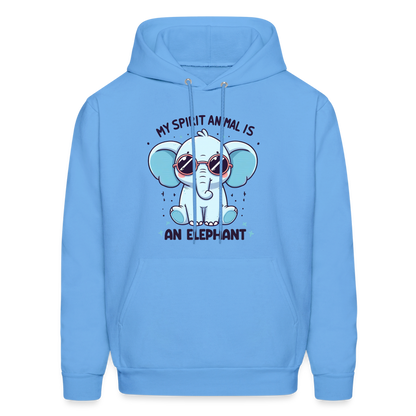 My Spirit Animal is an Elephant Hoodie - carolina blue