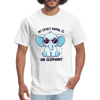 My Spirit Animal is an Elephant T-Shirt - white