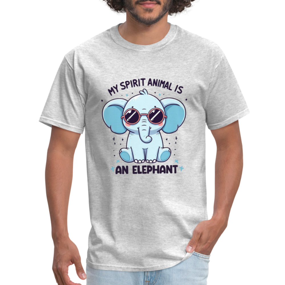 My Spirit Animal is an Elephant T-Shirt - heather gray