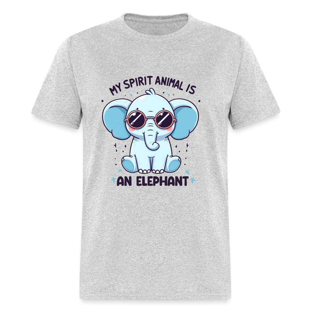 My Spirit Animal is an Elephant T-Shirt - heather gray