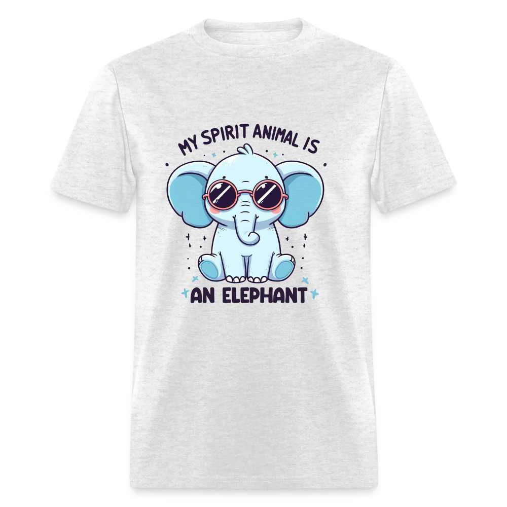 My Spirit Animal is an Elephant T-Shirt - light heather gray