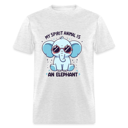 My Spirit Animal is an Elephant T-Shirt - light heather gray