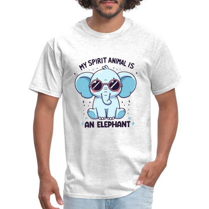 My Spirit Animal is an Elephant T-Shirt - light heather gray