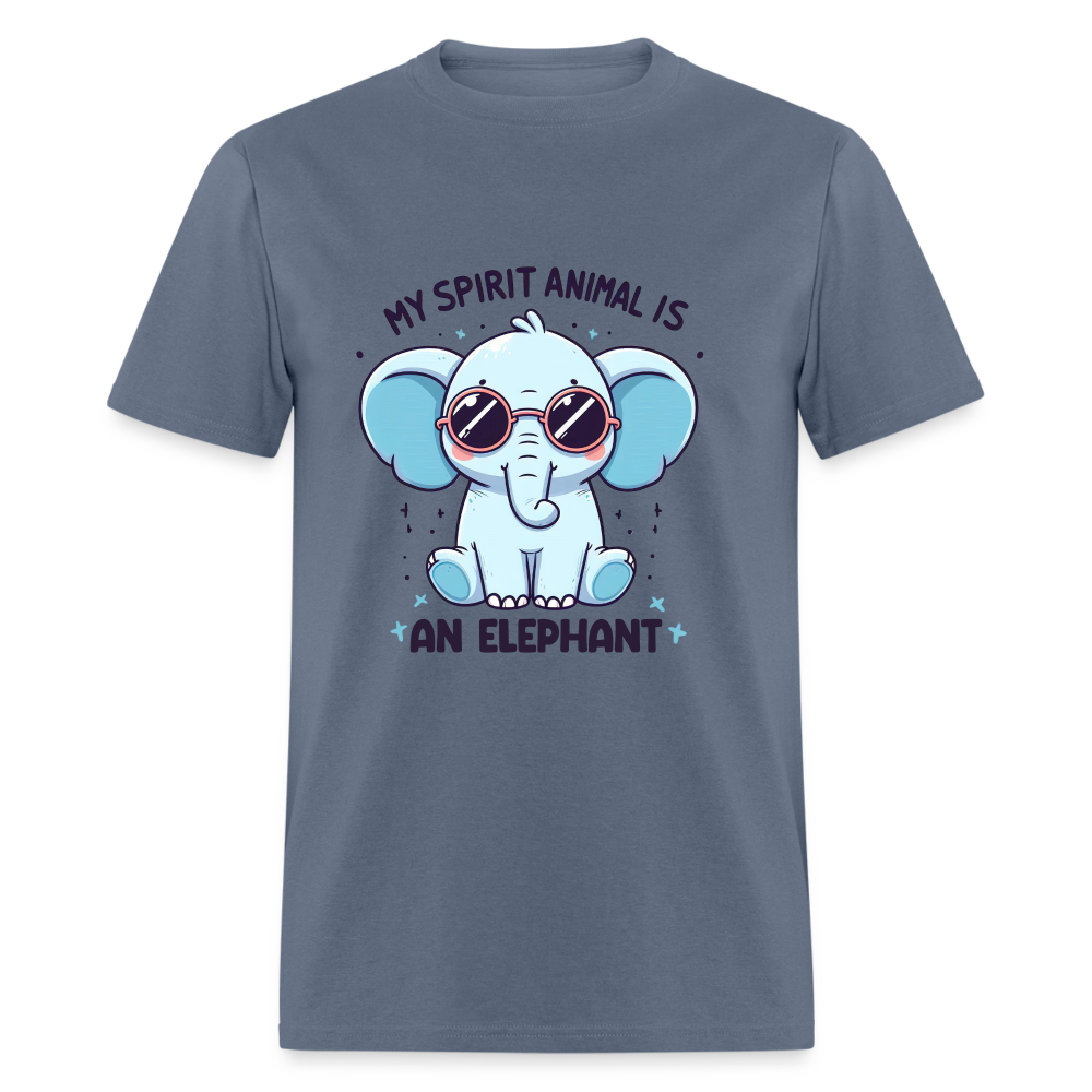 My Spirit Animal is an Elephant T-Shirt - denim