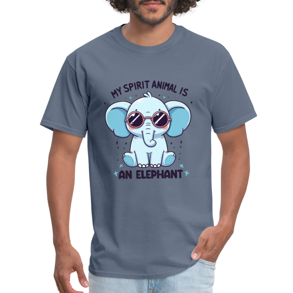 My Spirit Animal is an Elephant T-Shirt - denim