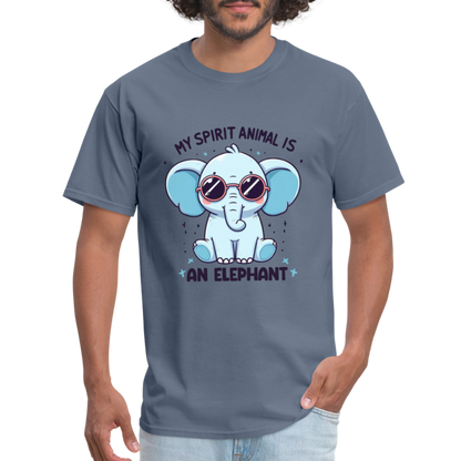 My Spirit Animal is an Elephant T-Shirt - denim