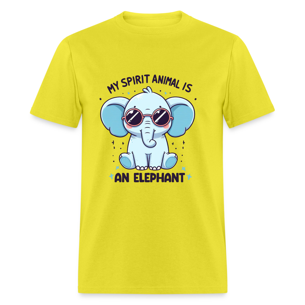 My Spirit Animal is an Elephant T-Shirt - yellow