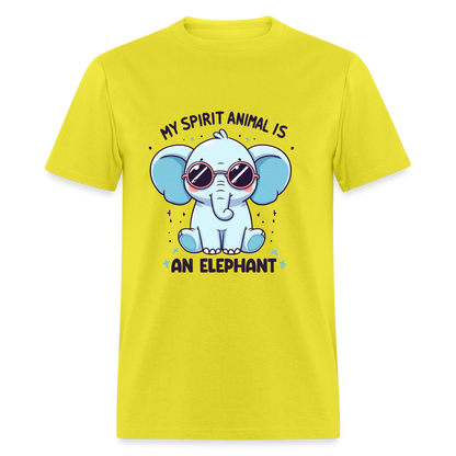 My Spirit Animal is an Elephant T-Shirt - yellow