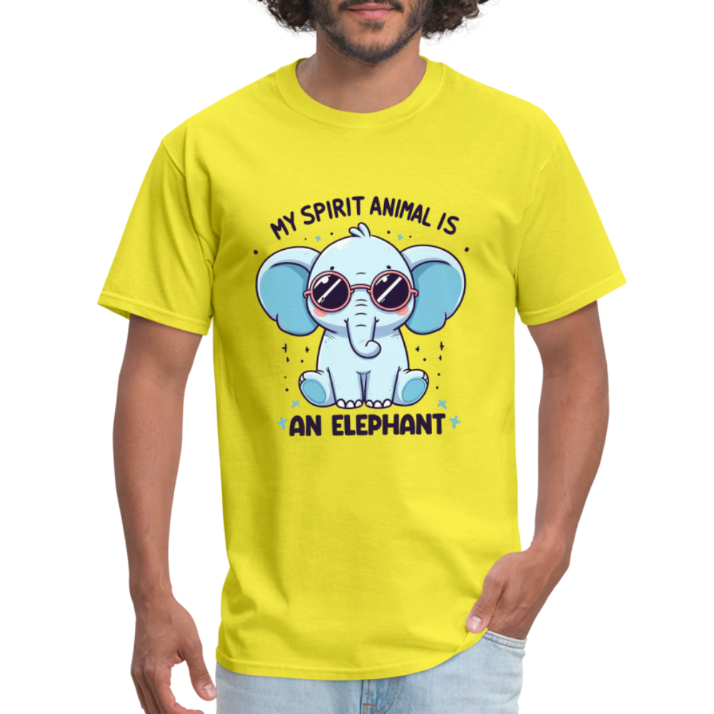 My Spirit Animal is an Elephant T-Shirt - yellow