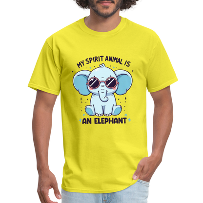 My Spirit Animal is an Elephant T-Shirt - yellow