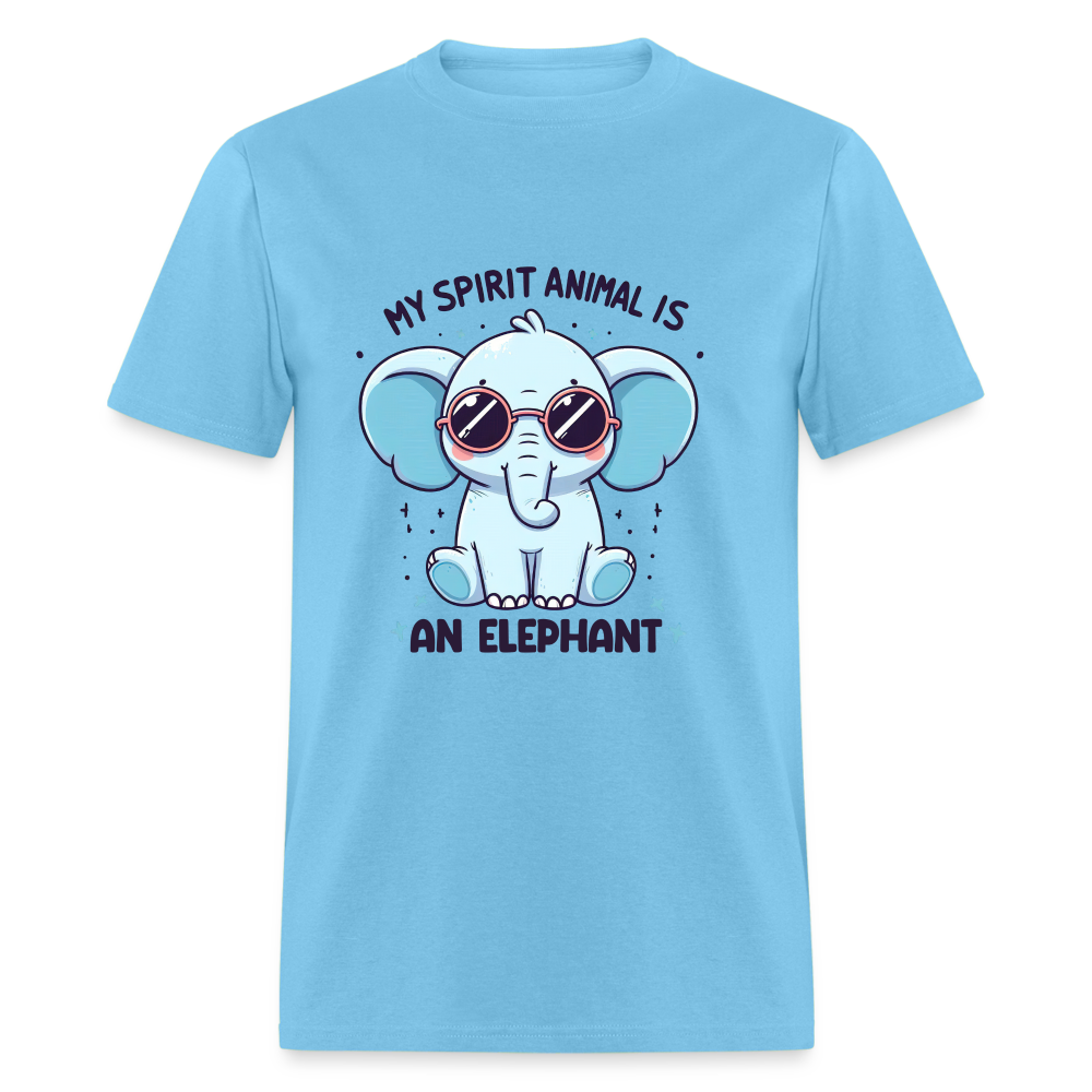 My Spirit Animal is an Elephant T-Shirt - aquatic blue