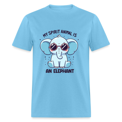 My Spirit Animal is an Elephant T-Shirt - aquatic blue