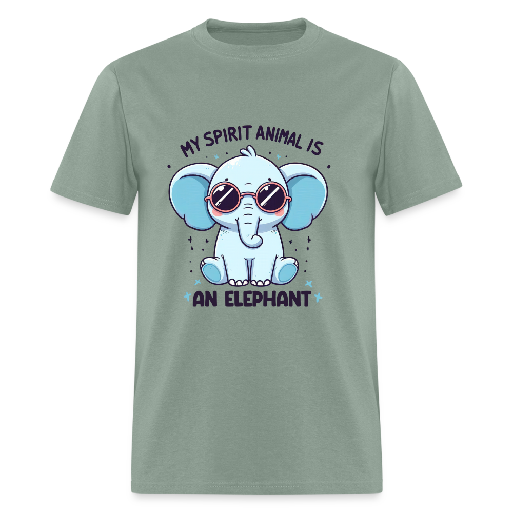 My Spirit Animal is an Elephant T-Shirt - sage