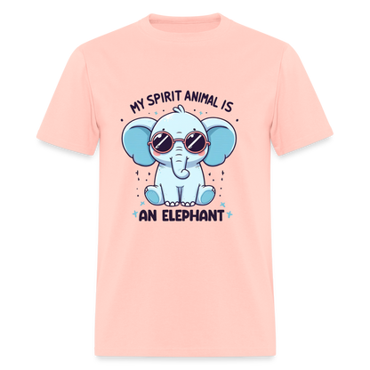 My Spirit Animal is an Elephant T-Shirt - blush pink 