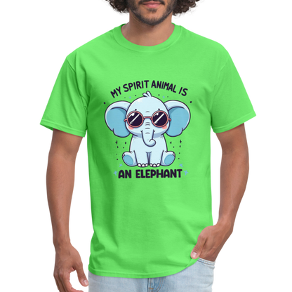 My Spirit Animal is an Elephant T-Shirt - kiwi