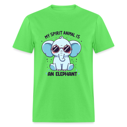 My Spirit Animal is an Elephant T-Shirt - kiwi