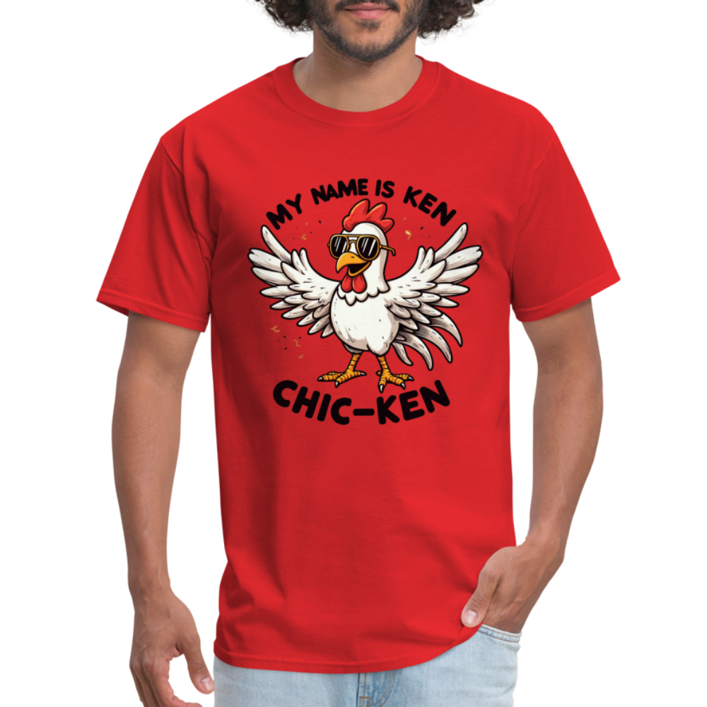 My Name is Ken (Chic - Ken) T-Shirt - red