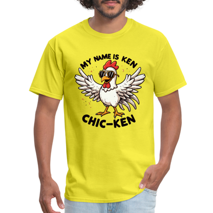 My Name is Ken (Chic - Ken) T-Shirt - yellow