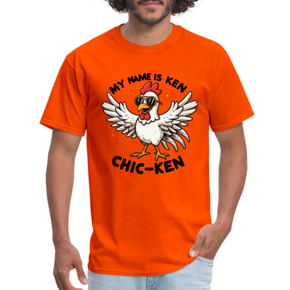 My Name is Ken (Chic - Ken) T-Shirt - orange