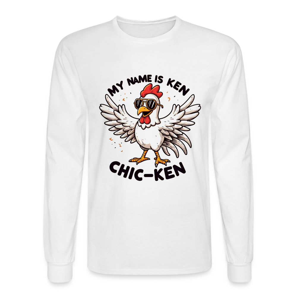 My Name is Ken (Chic - Ken) Men's Long Sleeve T-Shirt - white