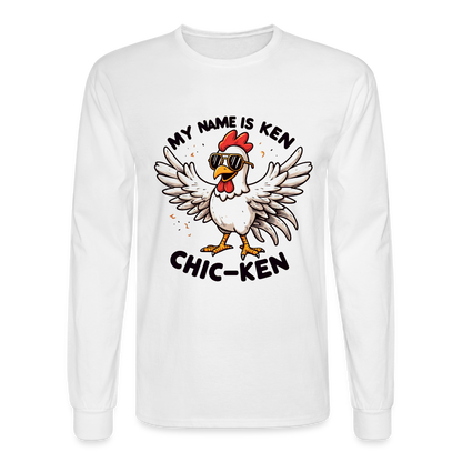 My Name is Ken (Chic - Ken) Men's Long Sleeve T-Shirt - white