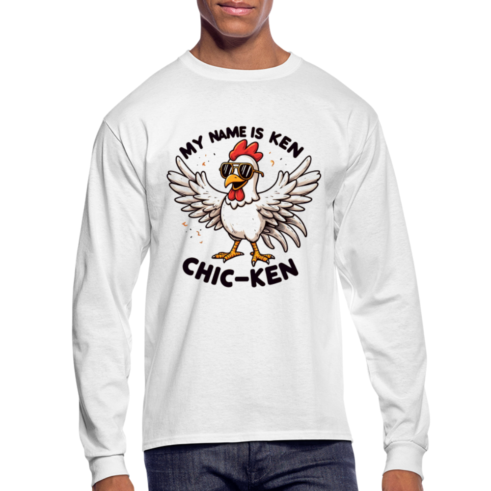 My Name is Ken (Chic - Ken) Men's Long Sleeve T-Shirt - white