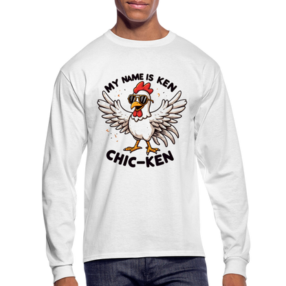 My Name is Ken (Chic - Ken) Men's Long Sleeve T-Shirt - white