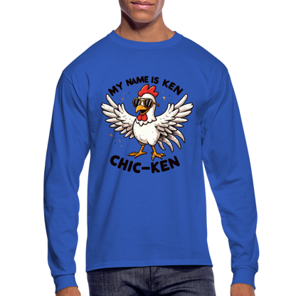 My Name is Ken (Chic - Ken) Men's Long Sleeve T-Shirt - royal blue