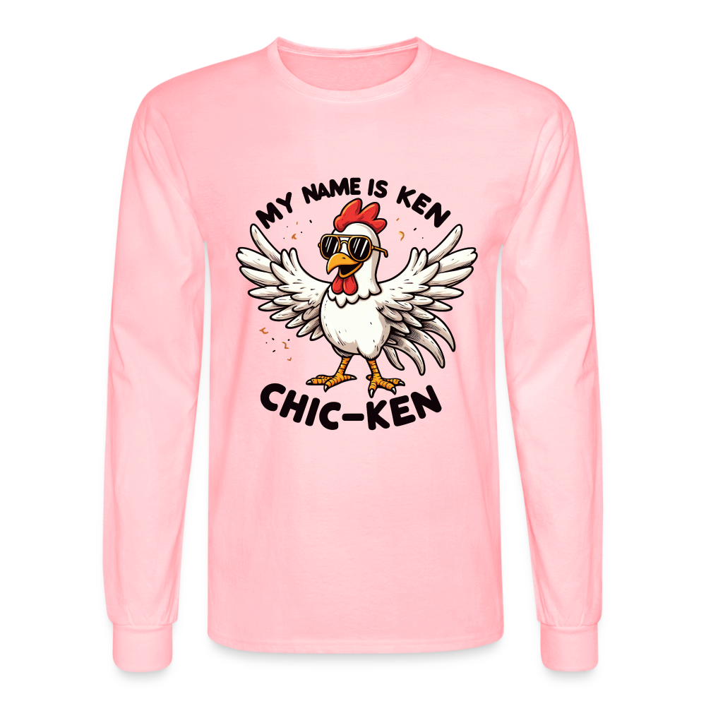 My Name is Ken (Chic - Ken) Men's Long Sleeve T-Shirt - pink