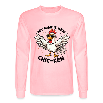 My Name is Ken (Chic - Ken) Men's Long Sleeve T-Shirt - pink