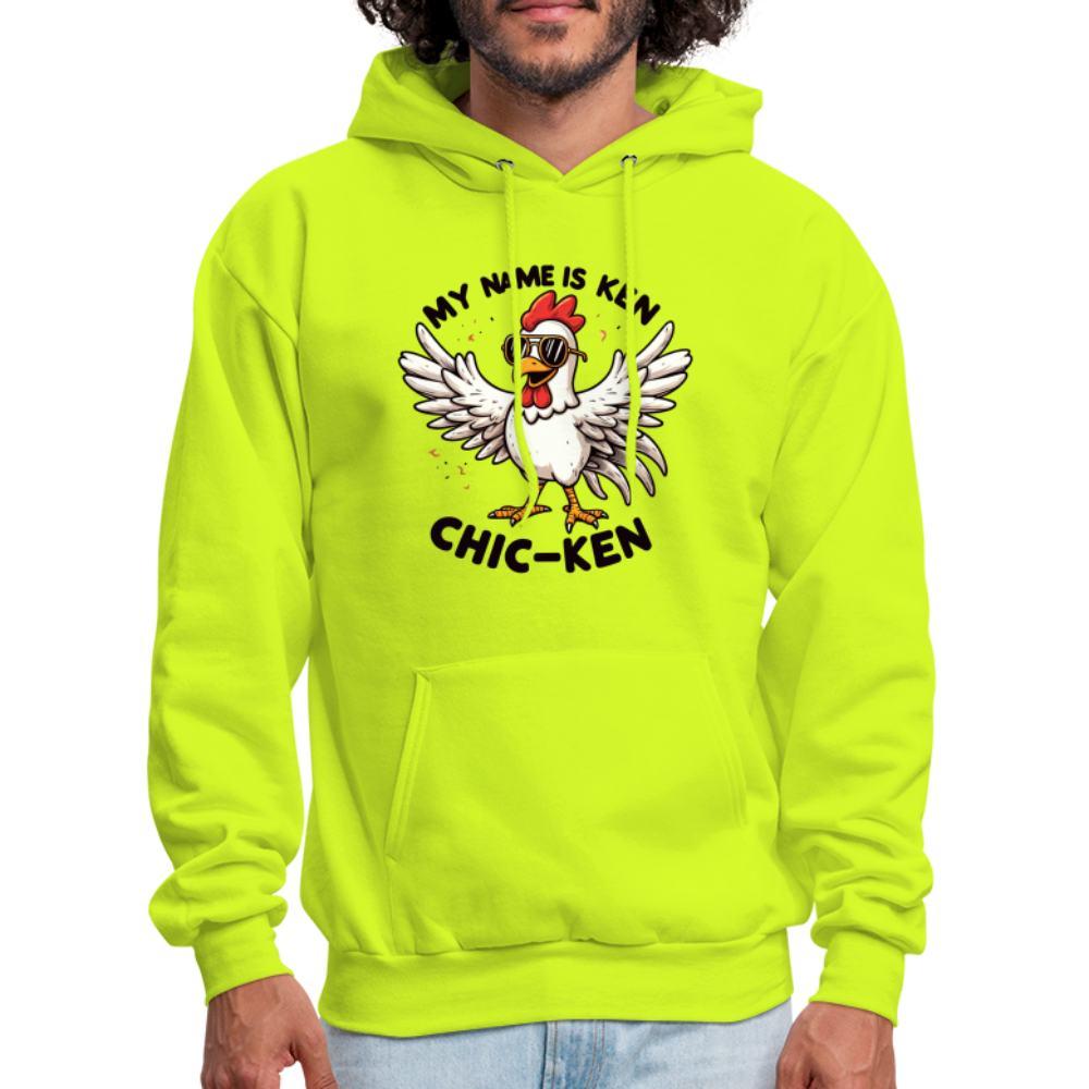 My Name is Ken (Chic - Ken) Hoodie - safety green