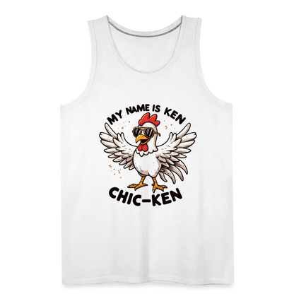 My Name is Ken (Chic - Ken) Men’s Premium Tank Top - white