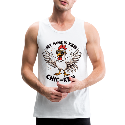 My Name is Ken (Chic - Ken) Men’s Premium Tank Top - white