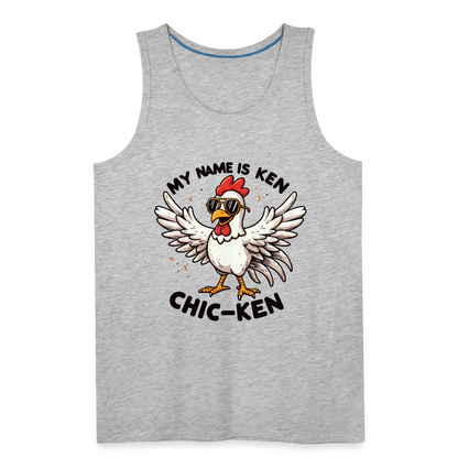 My Name is Ken (Chic - Ken) Men’s Premium Tank Top - heather gray