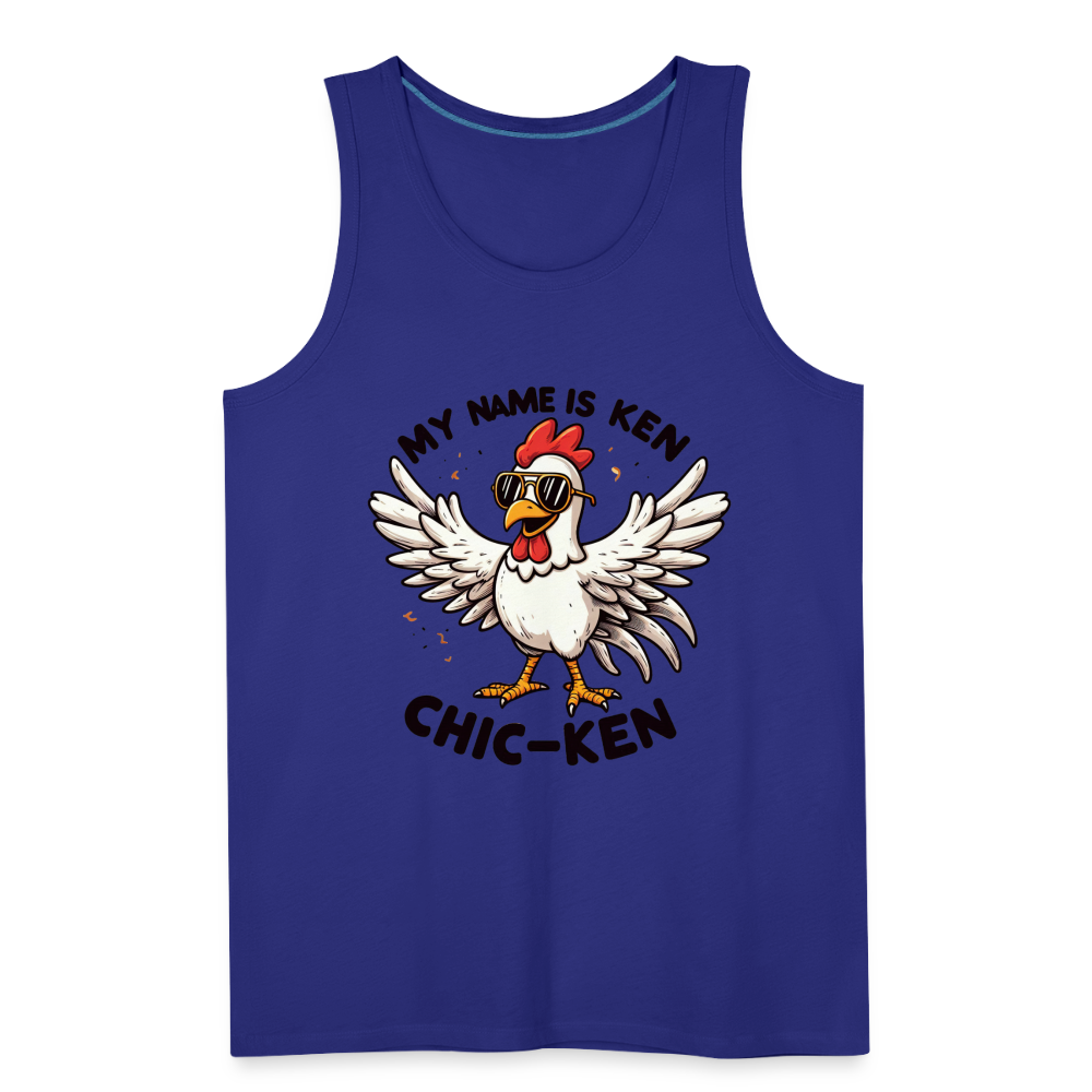 My Name is Ken (Chic - Ken) Men’s Premium Tank Top - royal blue