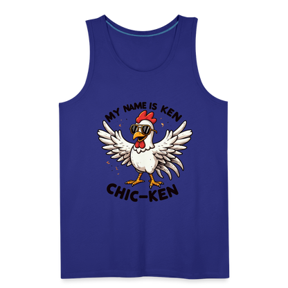 My Name is Ken (Chic - Ken) Men’s Premium Tank Top - royal blue