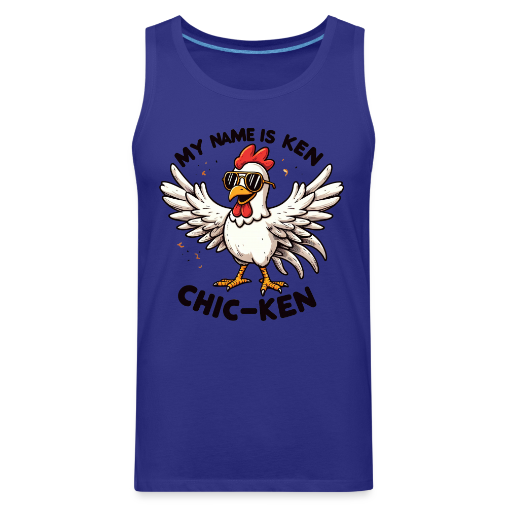 My Name is Ken (Chic - Ken) Men’s Premium Tank Top - royal blue