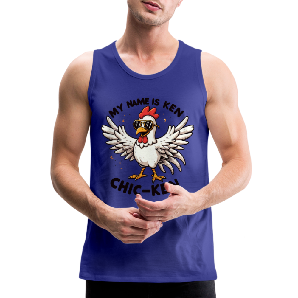 My Name is Ken (Chic - Ken) Men’s Premium Tank Top - royal blue