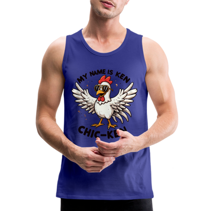 My Name is Ken (Chic - Ken) Men’s Premium Tank Top - royal blue